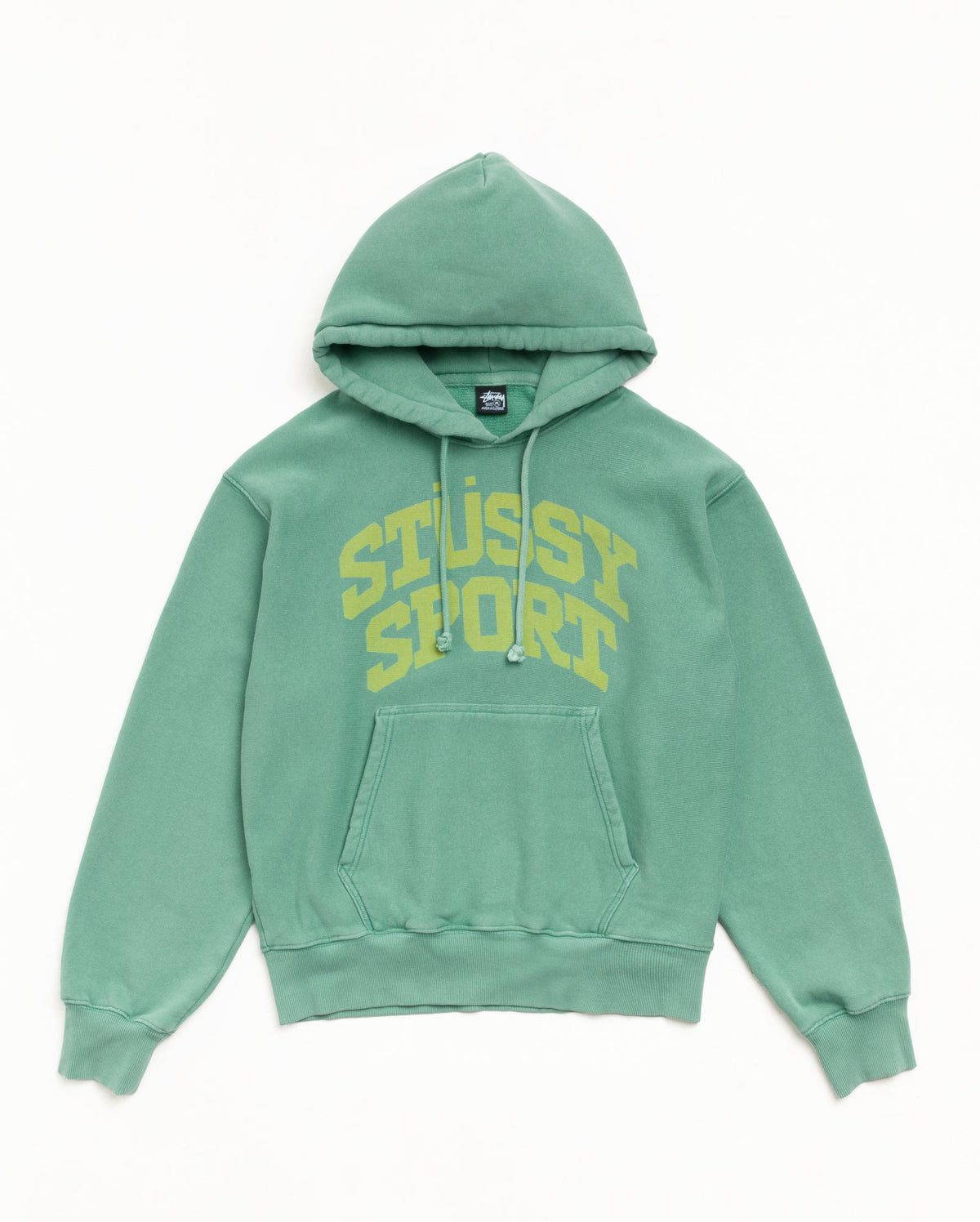Stussy BLOCK SPORT HOODIE GARMENT DYED ARCTIC