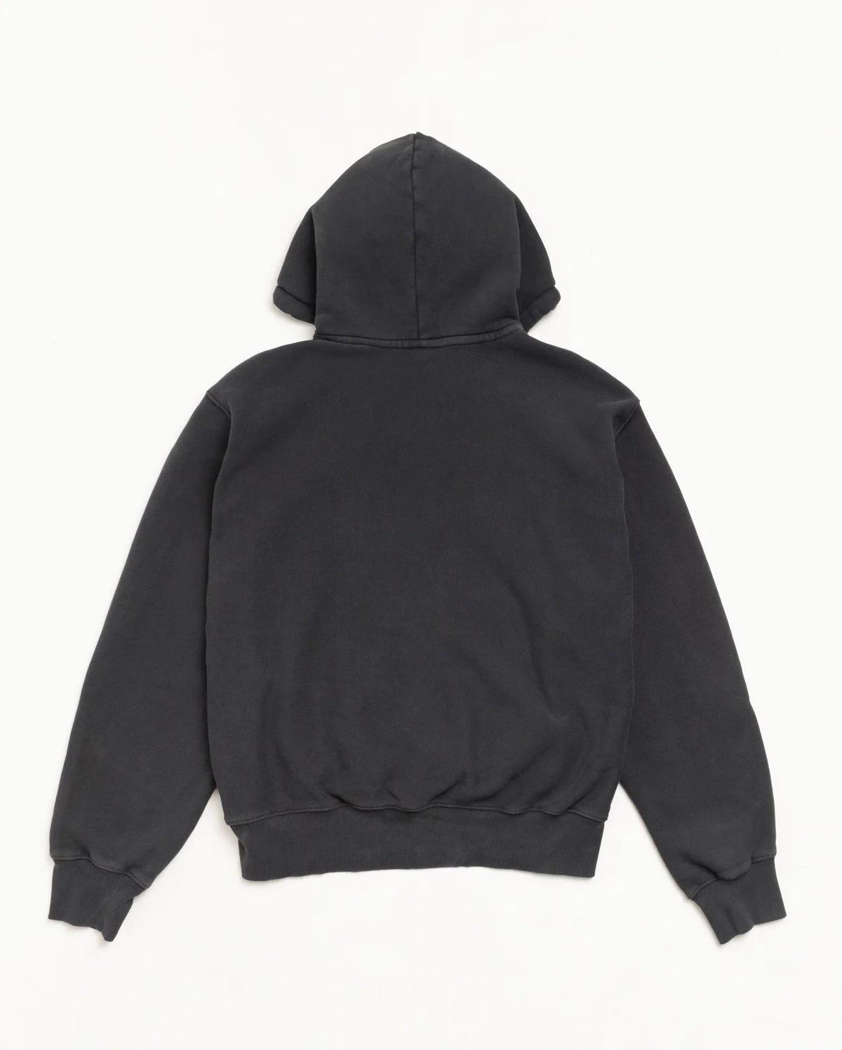 Stussy BLOCK SPORT HOODIE GARMENT DYED FADED BLACK