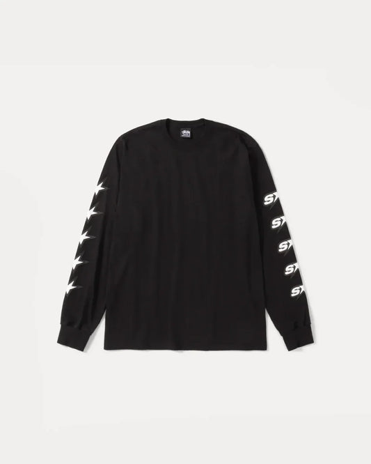 STUSSY SPEEDWAY LONG SLEEVE TEE BLACK