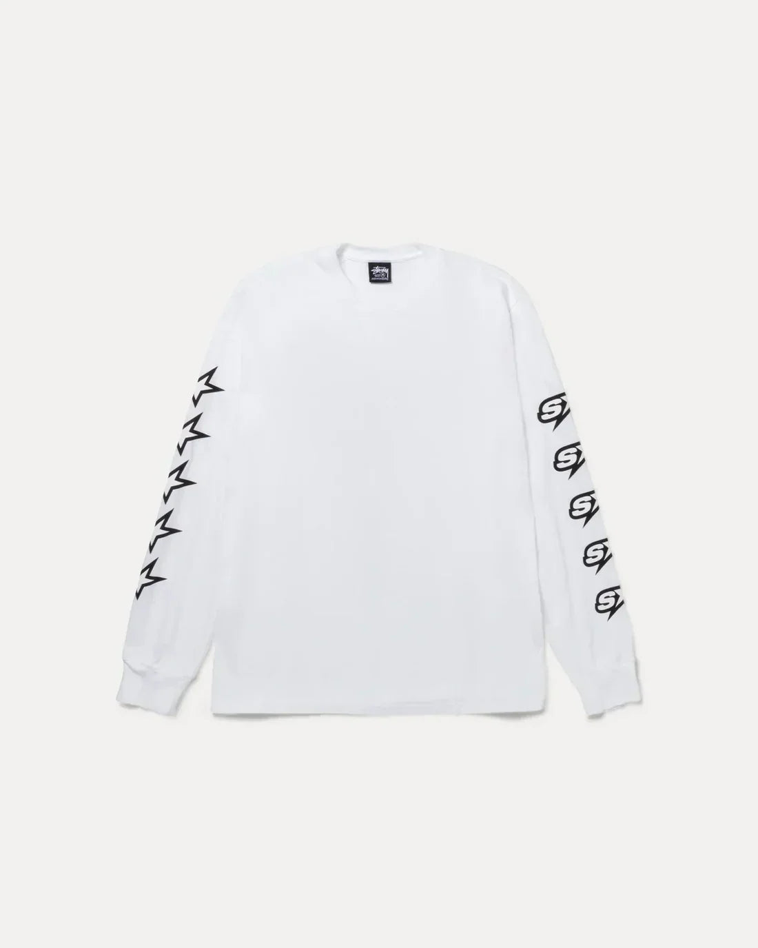 STUSSY SPEEDWAY LONG SLEEVE TEE WHITE