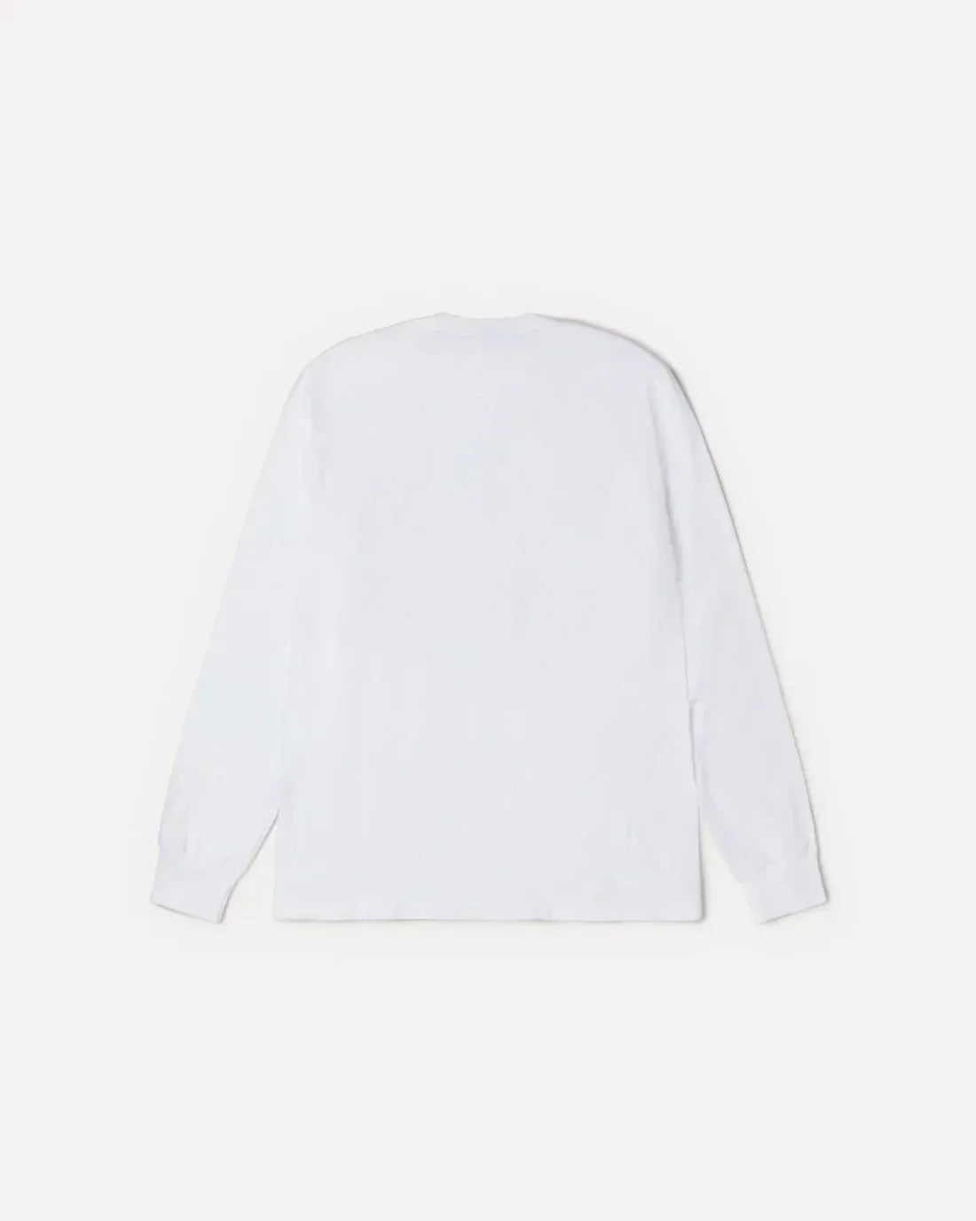STUSSY MIRROR LONG SLEEVE TEE WHITE