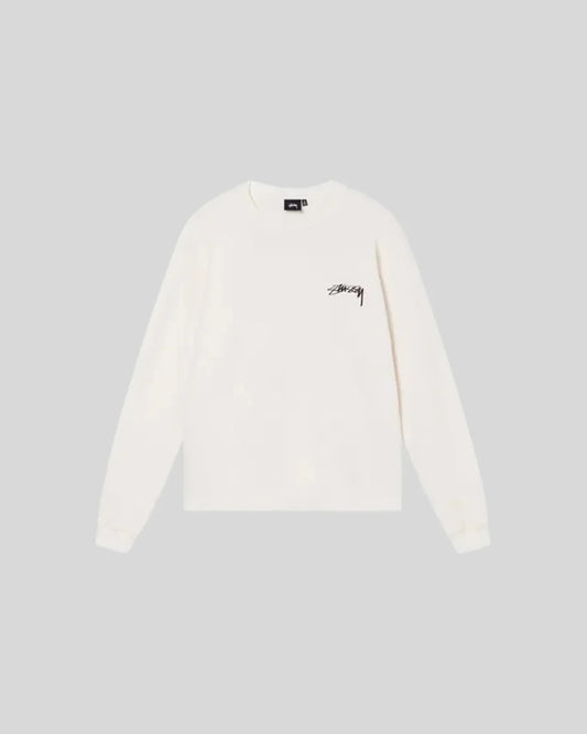 STUSSY LONG SLEEVE THERMAL WHITE