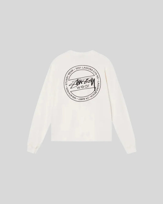 STUSSY LONG SLEEVE THERMAL WHITE