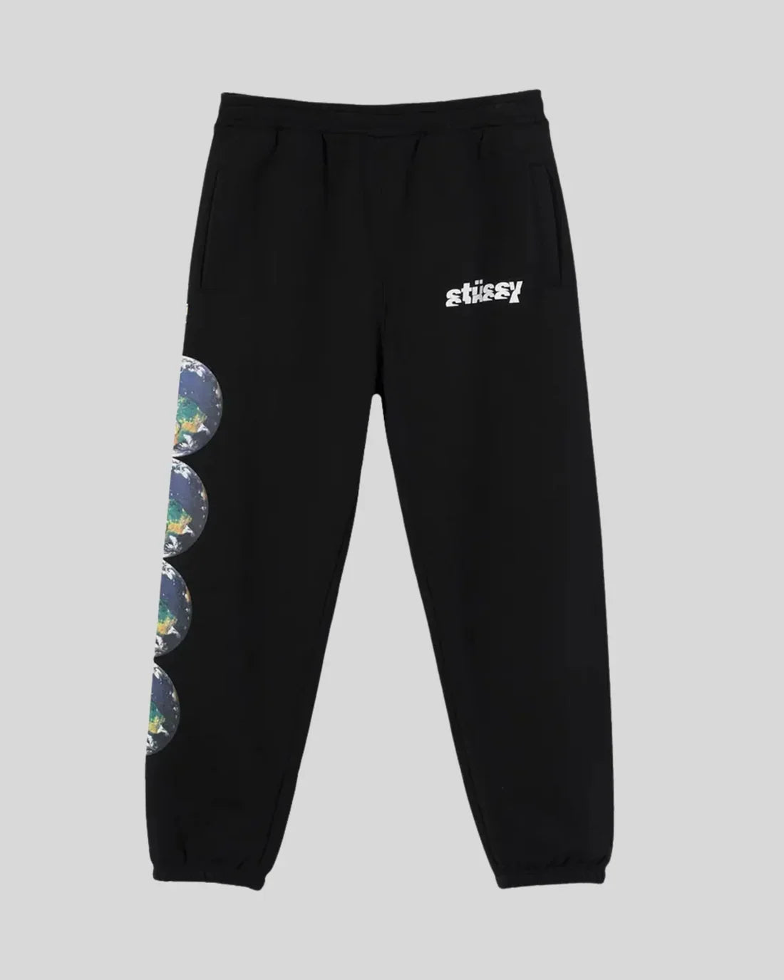 STUSSY CATCH THE WAVE SWEATPANTS 'BLACK'