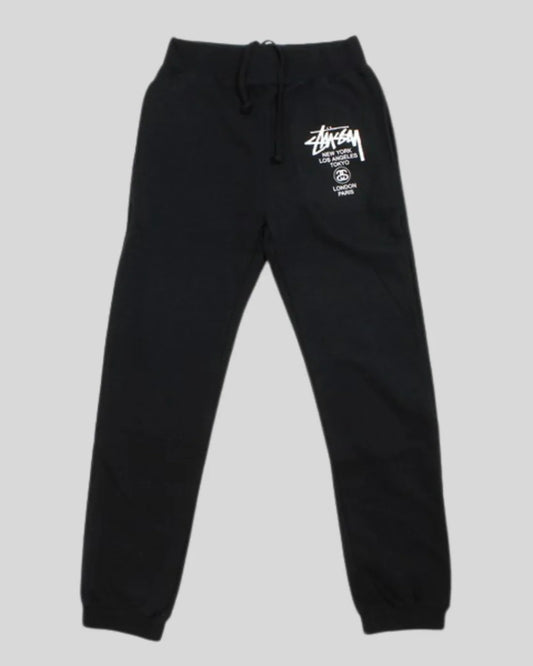 STUSSY WT SWEATPANTS BLACK